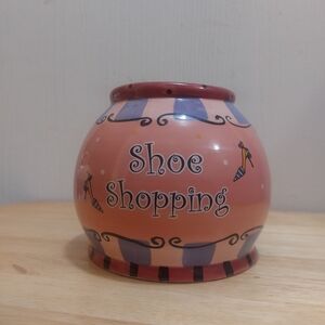 Bella Casa By Ganz Women's "Shoe Shopping " Vase/Savings Jar
